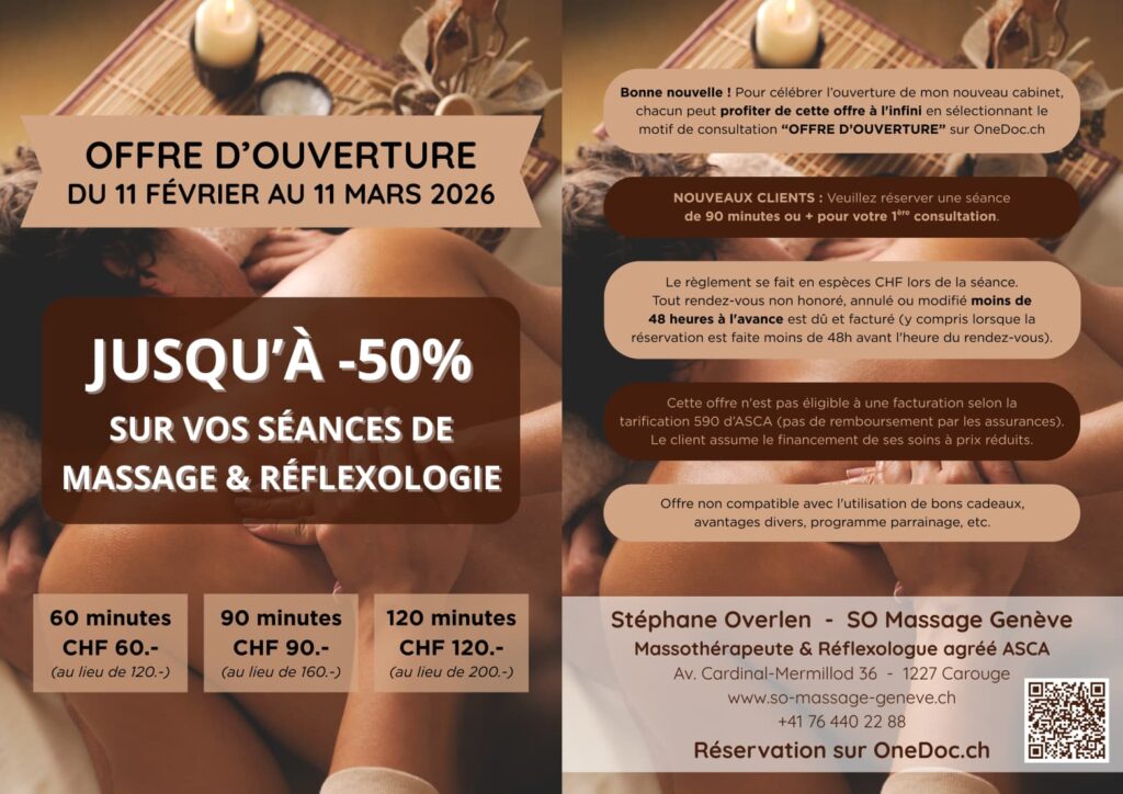 Offre spéciale massage geneve